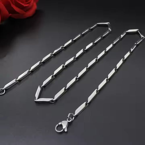 Men's Sleek Stainless Steel Mariner Link Chain Necklace – Modern Minimalist Jewelry