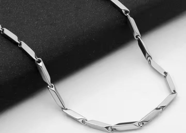Men's Sleek Stainless Steel Mariner Link Chain Necklace – Modern Minimalist Jewelry
